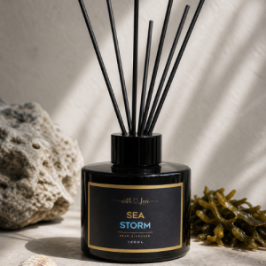 Sea Storm 100ml marine reed diffuser by With Love Kenya