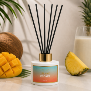 Island Escape mango and coconut 100ml reed diffuser by With Love Kenya