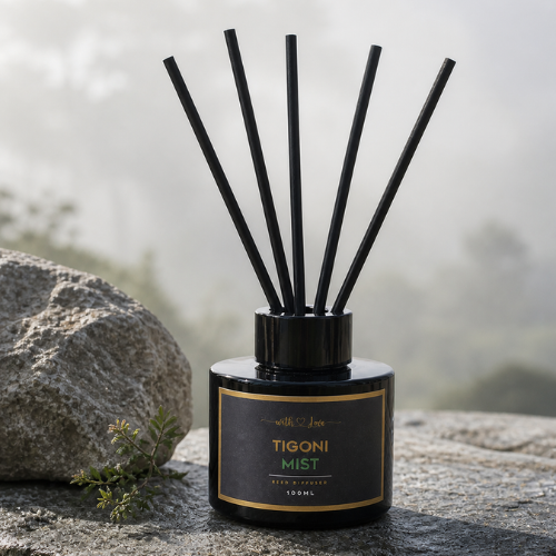 Tigoni Mist 100ml fresh coastal reed diffuser by With Love Kenya
